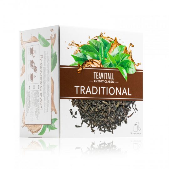 Чай черный TEAVITALL ANYDAY CLASSIC «Традиционный», 38 фильтр-пакетов