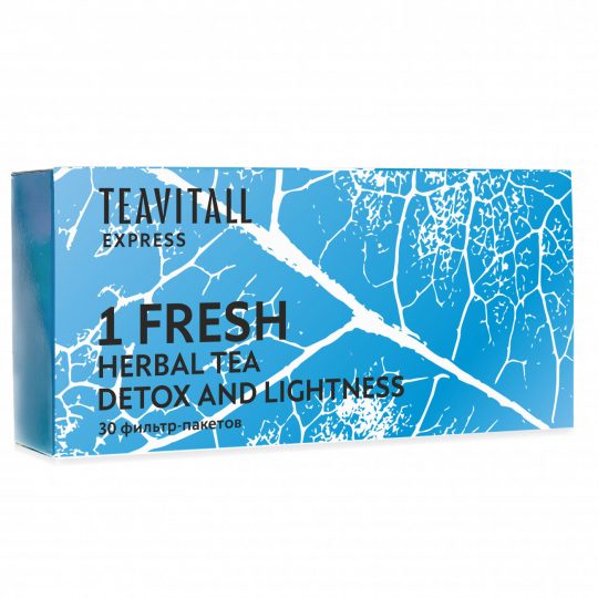 Чайный напиток для мягкого очищения организма TeaVitall Express Fresh 1, 30 фильтр-пакетов