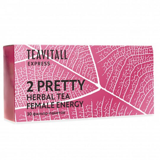 Чайный напиток для женского здоровья TeaVitall Express Pretty 2, 30 фильтр-пакетов