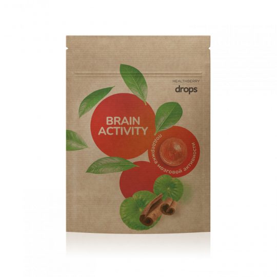Леденцы «Поддержка мозговой активности» Healthberry, с витамином С, 12 шт.